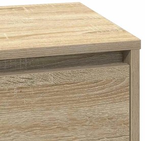 Cômoda com LED vidaXL Carvalho Sonoma 71x34,5x75 cm Madeira Engenharia