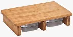 Conjunto de tábuas de corte em bambu com taças de recolha Jessica, conjunto de 3