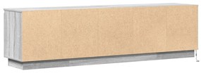 Armário de TV com LED Cinza Sonoma 180x38x49 cm Madeira Engenheirada