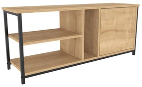 Móvel TV Neola – Preto Carvalho – 120x35,3x50,8 cm