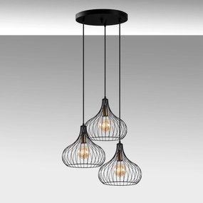 Candeeiro de Teto Teldamla – Preto Antigo – 47 x 47 x 120 cm