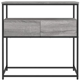 Mesa consola 75x40x75 cm derivados de madeira cinzento sonoma