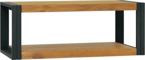 vidaXL Armário de parede p/ casa de banho 90x45x35 cm teca maciça