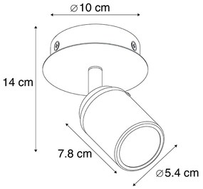 Ponto de banho moderno preto IP44 - Ducha Moderno