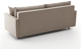 Sofá-cama de 3 Lugares Eva – Creme – 210 cm x 82 cm x 90 cm