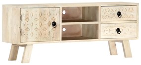 vidaXL Móvel de TV 110x30x44 cm madeira de mangueira maciça