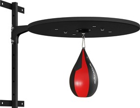 SPORTNOW Plataforma de Parede com Bola de Velocidade e Saco de Pancadas para Treino de Boxe Altura Ajustável Giratória a 360° | Aosom Portugal