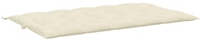Almofadão para banco de jardim tecido oxford branco nata