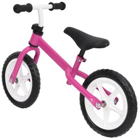 Bicicleta de equilíbrio com rodas de 9,5" rosa