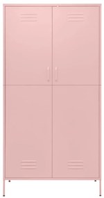 Roupeiro 90x50x180 cm aço rosa