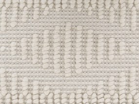 Tapete de lã creme claro 160 x 230 cm LAPSEKI Beliani