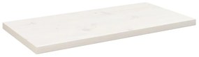 Tampo de mesa retangular 80x40x2,5 cm pinho maciço branco