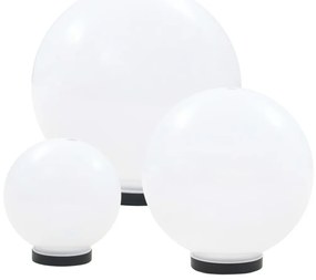 6 pcs conjunto de candeeiros esféricos LED 20/30/40 cm PMMA