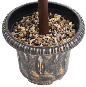 Planta artificial buxo em forma de esfera com vaso 118 cm verde