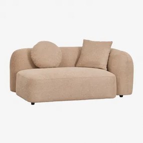 Módulo De Canto Direito De 2 Lugares Para Sofá Modular Em Chenille Coco Chenille Grossa Castanho Latte - Sklum