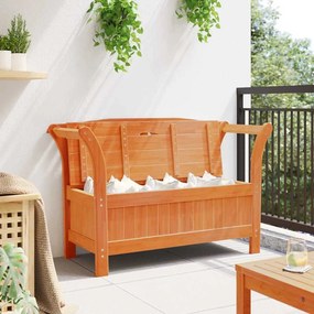Banco de Armazenamento Para Jardim Acácia 119x76x44 cm Madeira Sólida