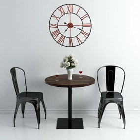 283864 vidaXL Relógio de parede metal 58 cm vermelho