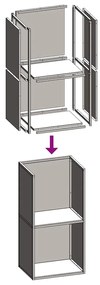 Suporte para lenha 40x30x80 cm aço laminado a frio antracite