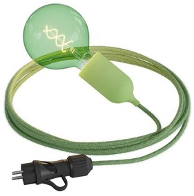 Eiva Snake Pastel lâmpada portátil para exterior cabo têxtil de 5 m suporte para lâmpada à prova d'água IP65 e plugue
