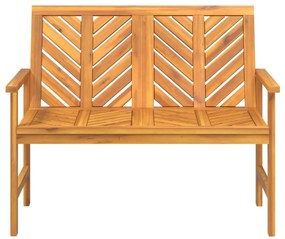 Banco de jardim 109 cm madeira de acácia maciça