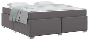 Estrutura da Cama Outros Cinzeto 180 x 200 cm Couro sintético
