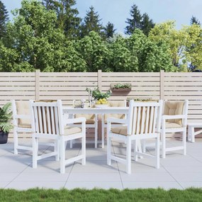 vidaXL Almofadões lombares p/ cadeiras de jardim 6pcs tecido bege