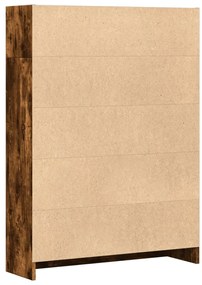 Estante 80x24x109 cm derivados de madeira carvalho fumado