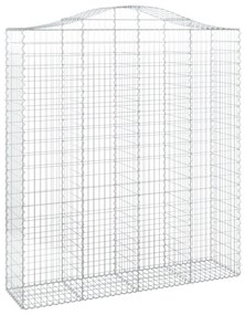 Cestos gabião arqueados 18 pcs 200x50x220/240 ferro galvanizado