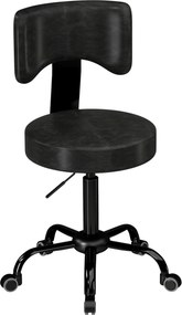 Banco de trabalho com Rodas, 34,5 x 34,5 x 87,5 cm, Altura Regulável, Preto