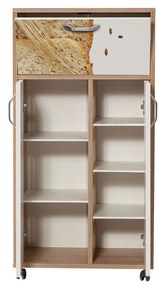 Armário Multiuso Kiler – Carvalho Sonoma – 60x116x36 cm