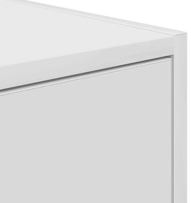 Móveis de TV 2 pcs 60x31x25,5 cm deriv. madeira branco