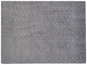 Cobertor cinzento e dourado 130 x 180 cm ALAZEYA Beliani