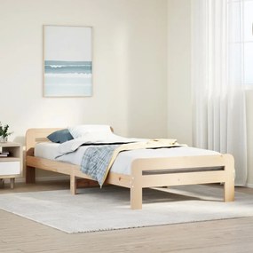 vidaXL Cama sem colchão 75x190 cm madeira de pinho maciça