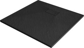 Mexen Hugo base de duche quadrada SMC 90 x 90 cm, preta - 42709090