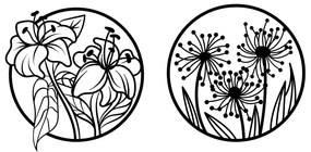Acessório Decorativo de Parede em Metal Mucbir – Preto – 100 x 50 cm