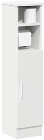 vidaXL Móvel p/ casa de banho c/ suporte de rolos 20,5x22x90 cm branco