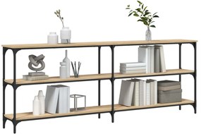 Mesa consola 200x29x75 cm derivados de madeira carvalho sonoma
