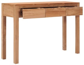 Mesa consola 110x35x75 cm madeira de teca maciça