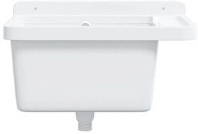 Lavatório de parede 50x35x24 cm resina branco