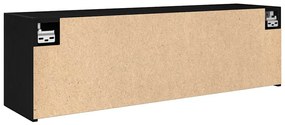 Armário parede p/ casa banho 100x25x30 cm deriv. madeira preto