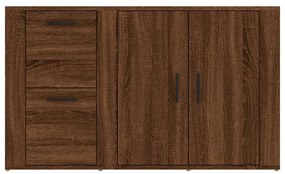 Aparador 100x33x59,5 cm derivados de madeira carvalho castanho