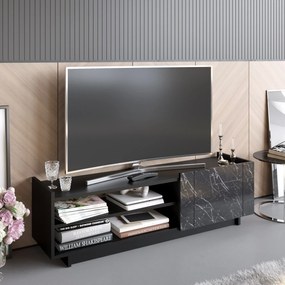 Móvel de TV Valantina – Preto – 140 cm x 41,4 cm x 37,1 cm