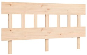 Estrutura de cama King Size com cabeceira madeira maciça