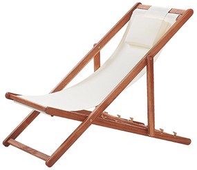 Cadeira de jardim com 2 tecidos à escolha em madeira escura AVELLINO Beliani
