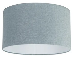 Abajur de tecido azul claro 35/35/20