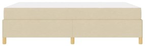 Cama Box Outros Creme e Branco 160 x 200 cm tecido