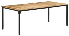 Mesa de jantar 200x100x76 cm madeira de mangueira áspera
