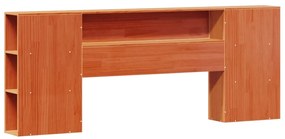 Cama com estante sem colchão 200x200 cm pinho maciço