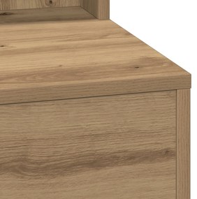 Penteadeira vidaXL com Luzes LED Carvalho Artisan 50x41x135 cm