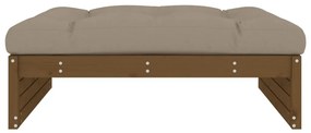 Apoio de pés para jardim 120x80 cm pinho maciço castanho-mel